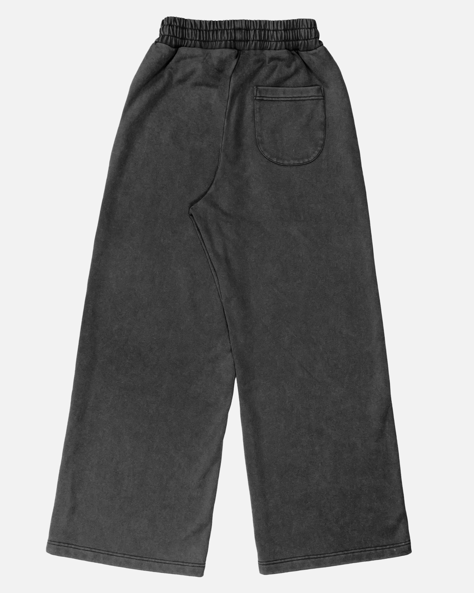 [PRE-ORDER] Urban Acid Washed Wide-Leg Sweatpants – 420gsm French Terry (Sage / Black)