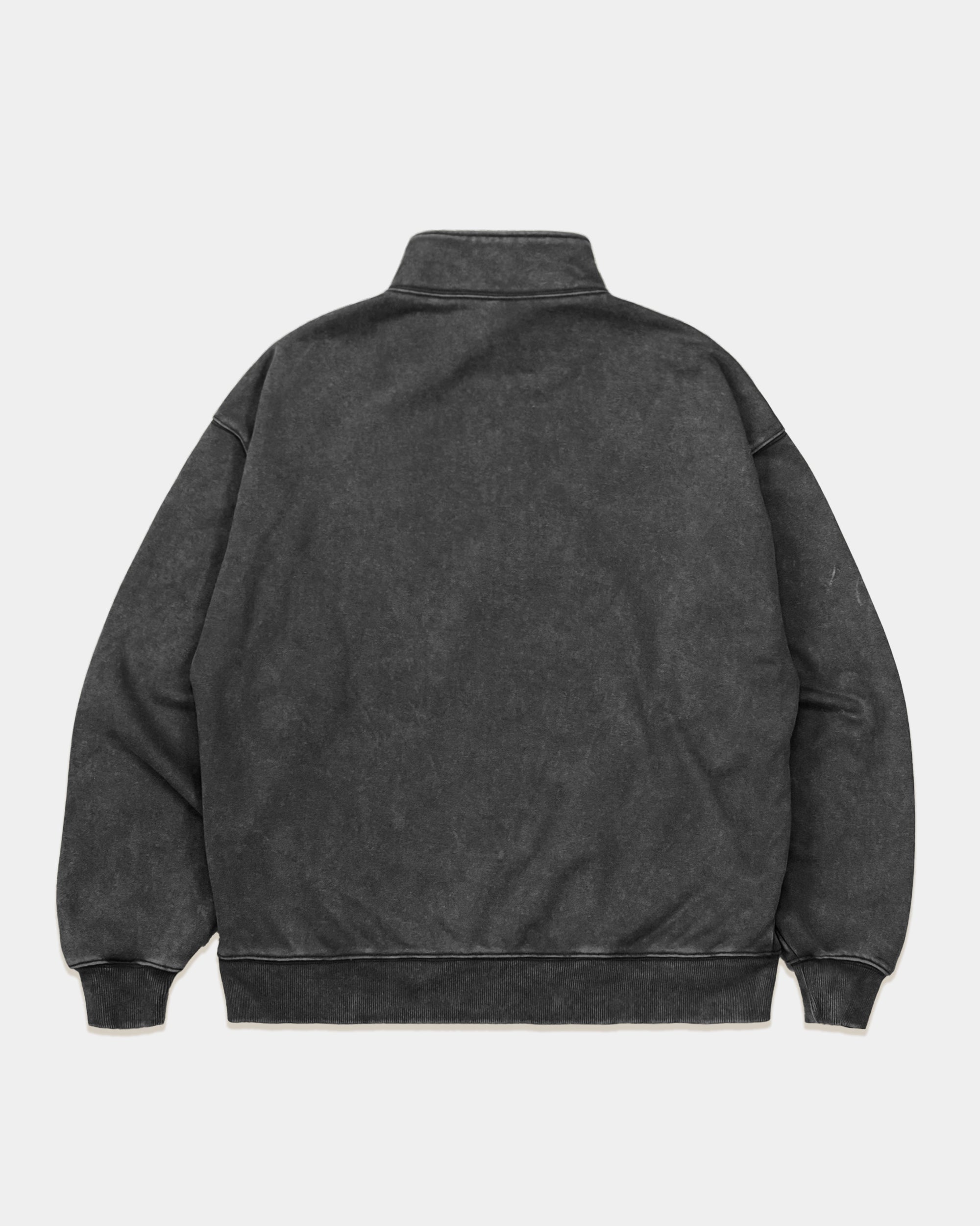 [PRE-ORDER] Urban Acid Washed Quarter-Zip Sweatshirt – 420gsm French Terry (Sage / Black)